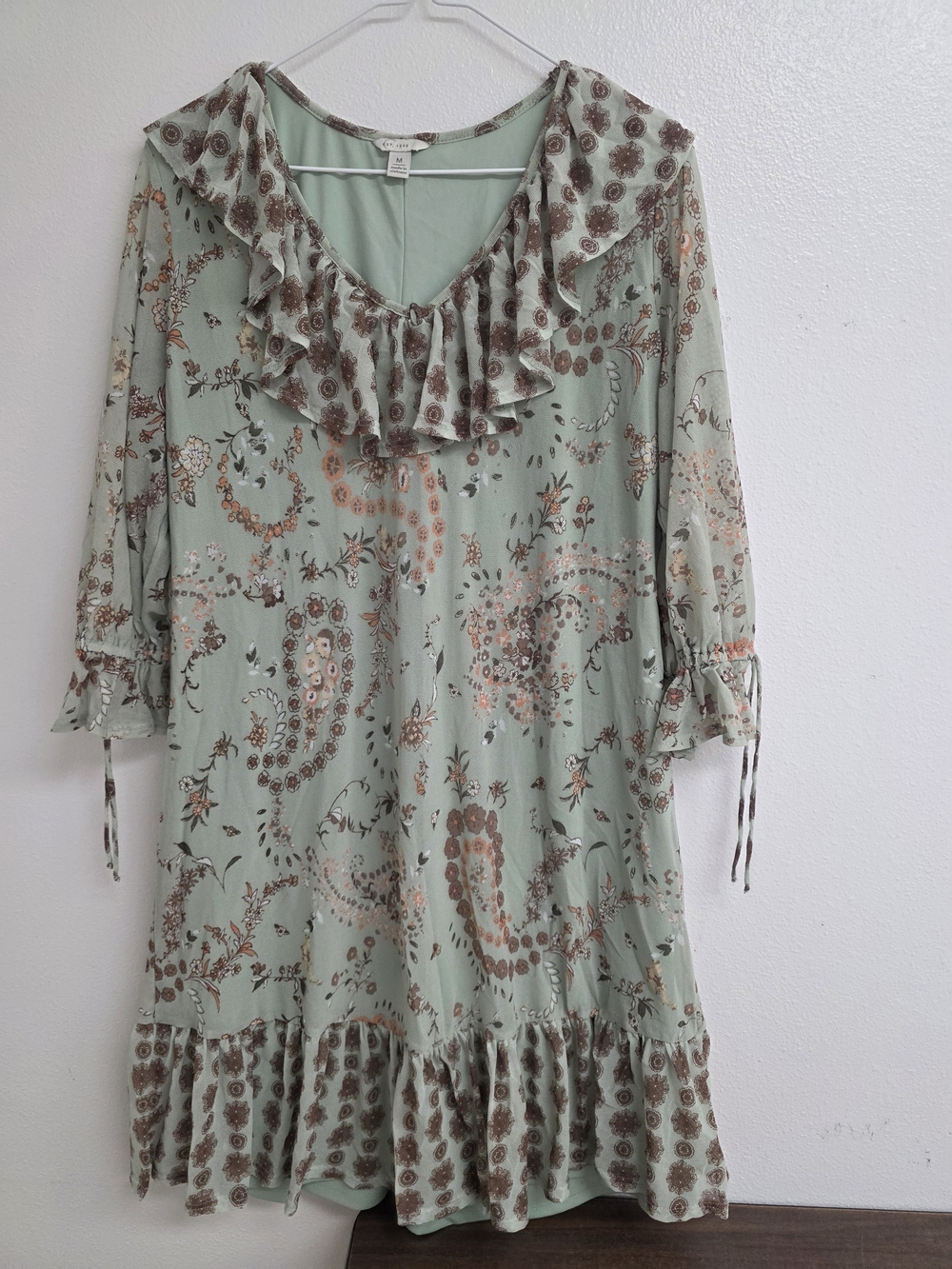Est. 1946 Mint Paisley Blouse (0345)